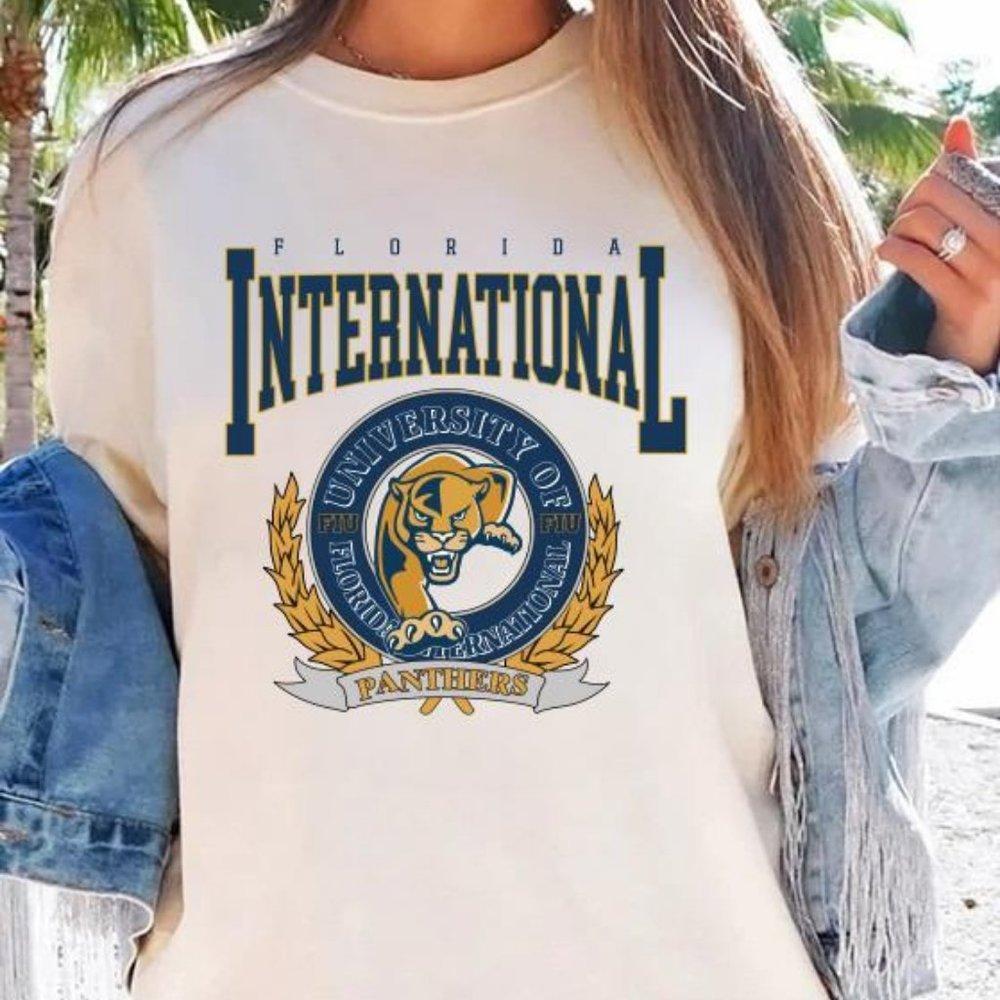 Florida International Panthers Tee Shirt Panthers Uni Of Fiu Pan Unisex Shirt
